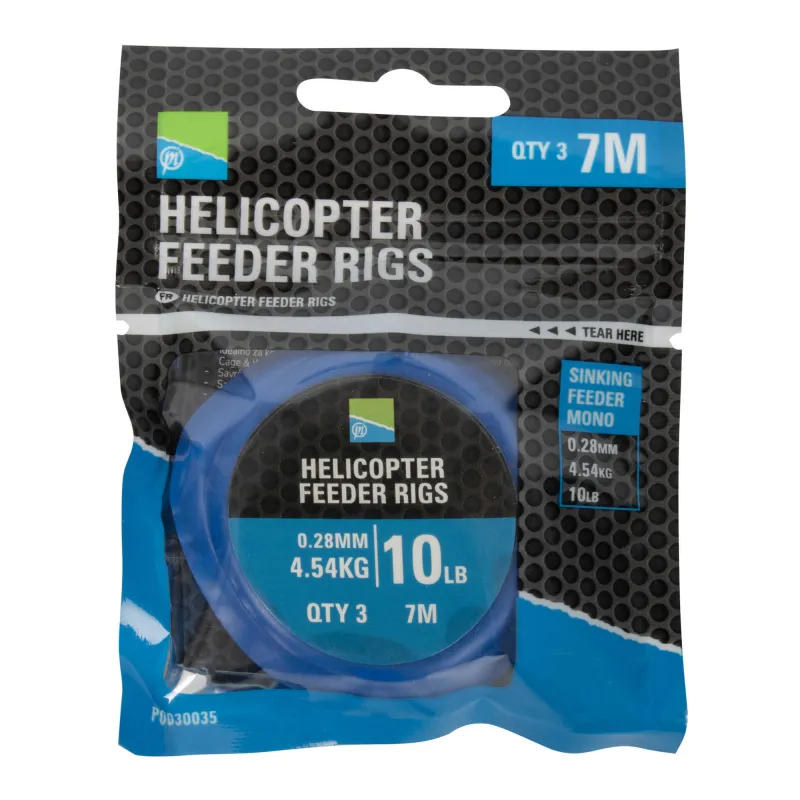 Preston Helicopter Feeder Rigs 3 Stück