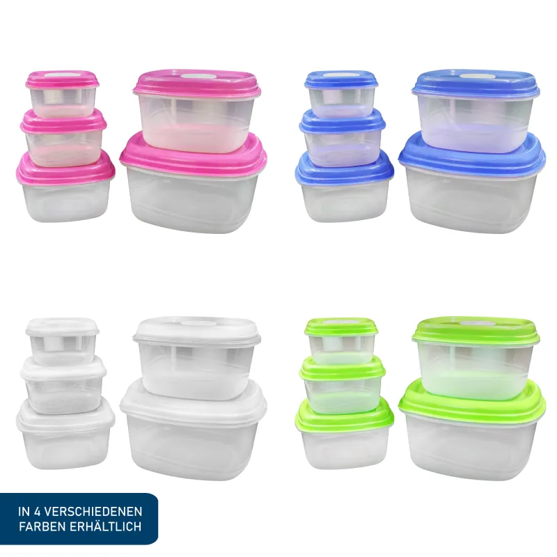 PrinceWare Fresh Box Set 5-tlg. eckig 375 - 3200ml mit Lüftung Blau