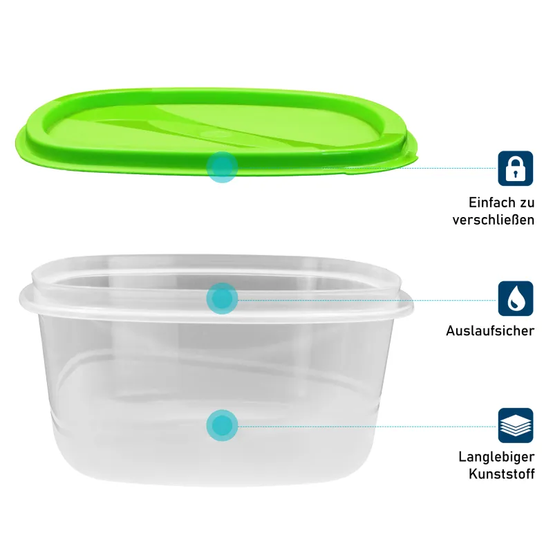 PrinceWare Fresh Box Set 8-tlg. eckig 100 - 5550ml Grün