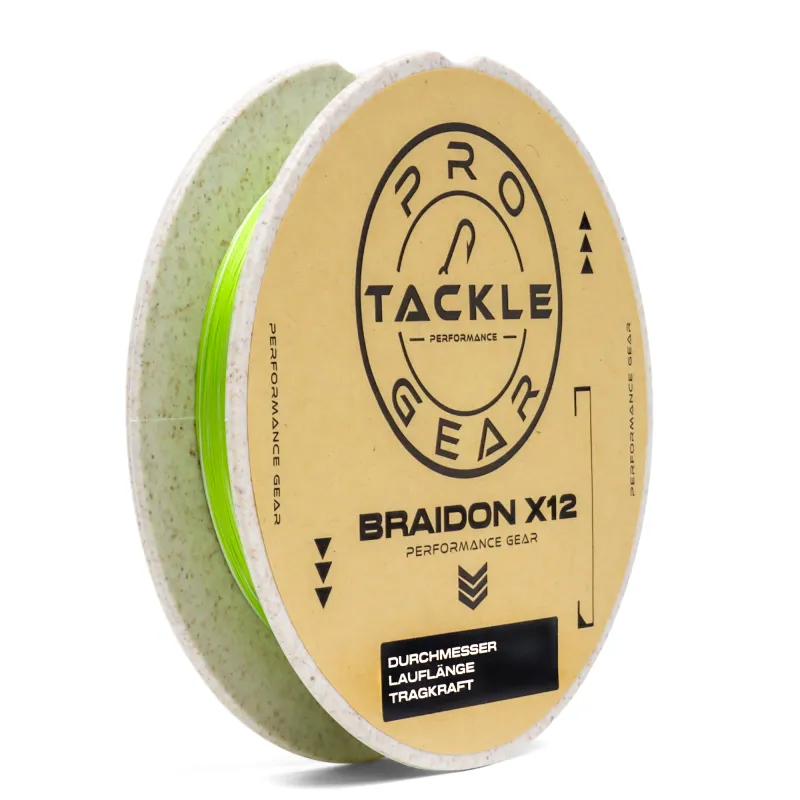 Pro Tackle BraidOn X12 Camo Fluo Green - 0.20mm - 17.5Kg - 135m