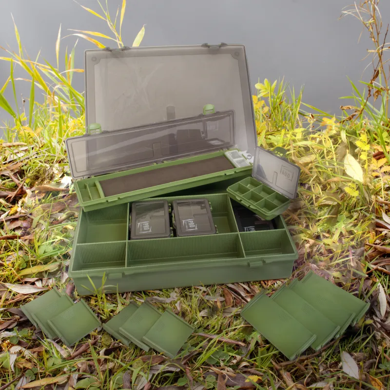 Pro Tackle Carp Rig Box Set 36,5 x 30 x 5,5 cm -schwarz/grün - 1Stück