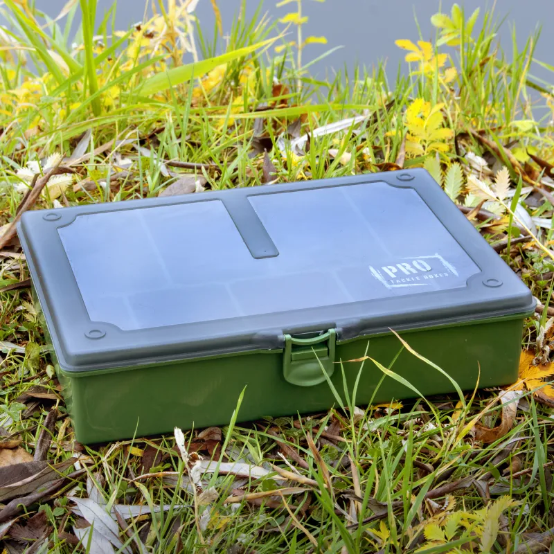 Pro Tackle Carp Tackle Box 27 x 20 x 5,5 cm - grün - 1Stück
