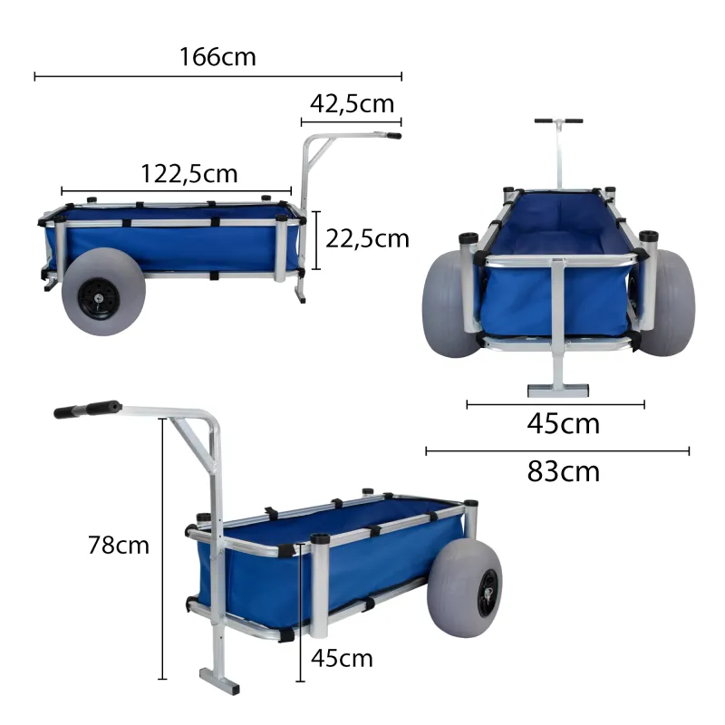Pro Tackle Heavy Cargo Trolley Fishermen 122 x 45 cm