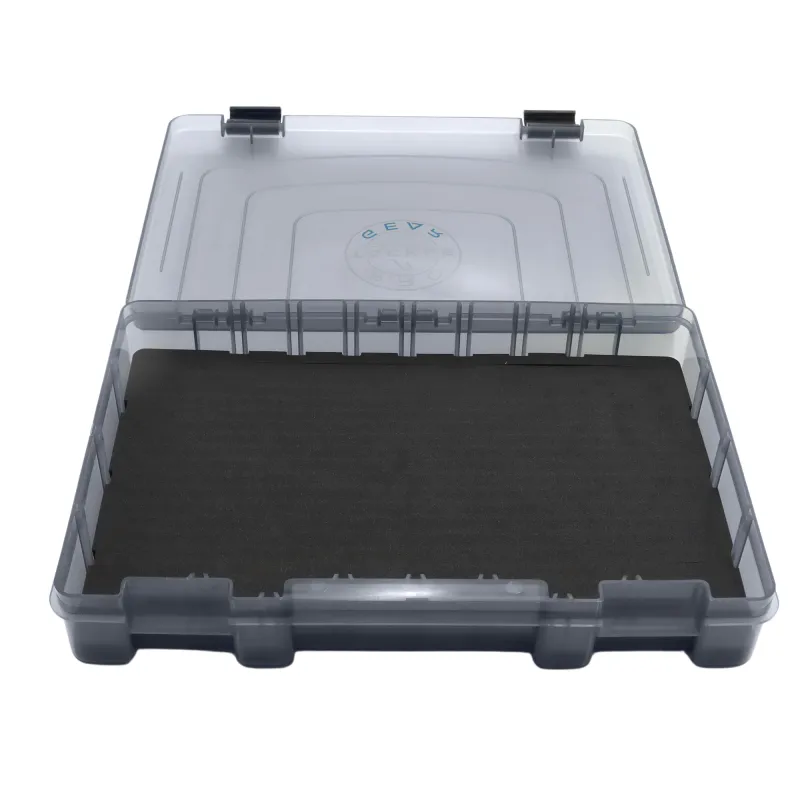 Pro Tackle Jig & Rig Box II Foam grau - 28x19,5x4,5