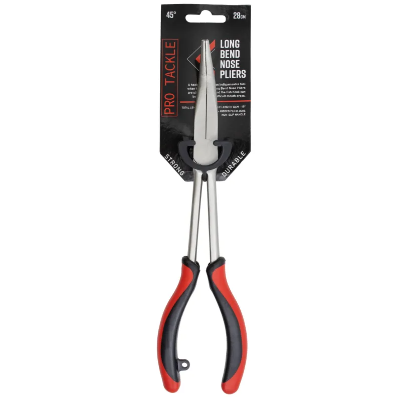 Pro Tackle Long Bend Nose Pliers 1Stück - 28cm - 45°