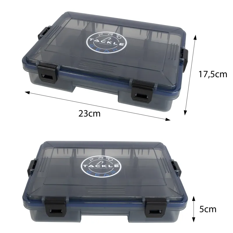 Pro Tackle Lure Box Shallow grau - 23 x 17,5 x 5 cm