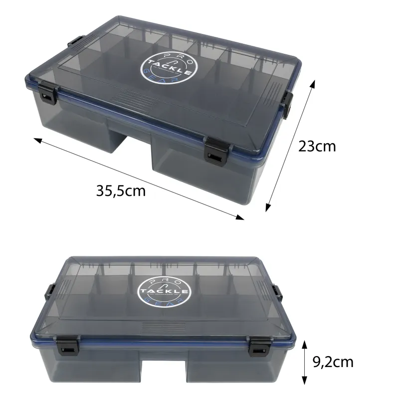 Pro Tackle Lure Box Deep grau - 35,5 x 23 x 9,2 cm
