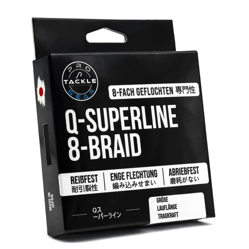 Pro Tackle Q-Superline 8-Braid 0,14mm - fluo green - 13,0kg - 150m