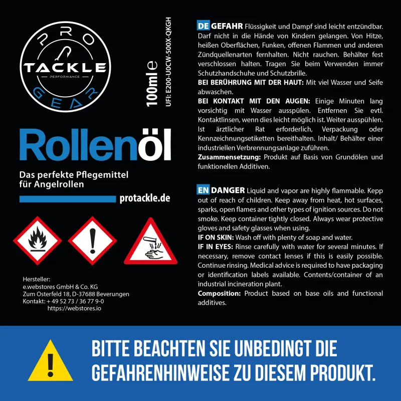 Pro Tackle Rollenöl 100ml