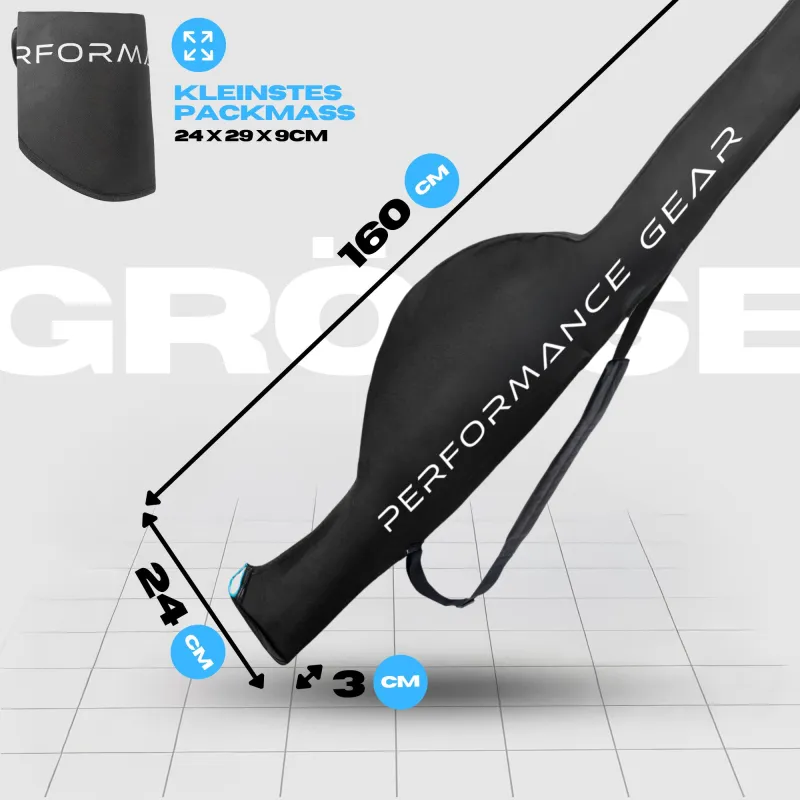 Pro Tackle STRIKE 1 Rod Case Schwarz - 160cm