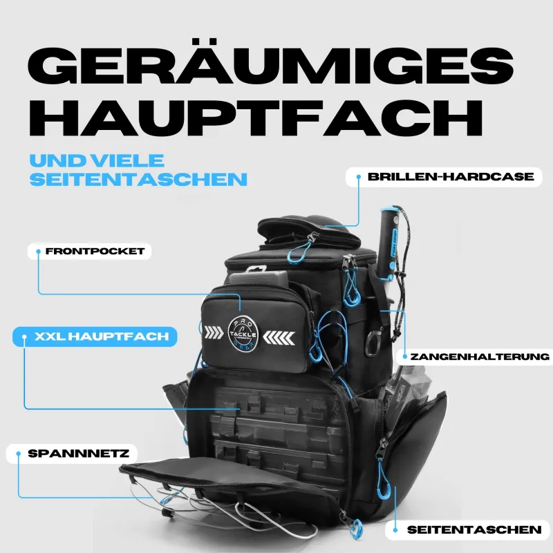 Pro Tackle STRIKE Bagpack Schwarz