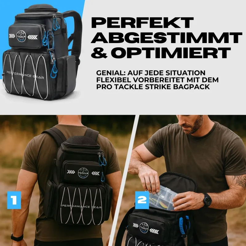 Pro Tackle STRIKE Bagpack Schwarz
