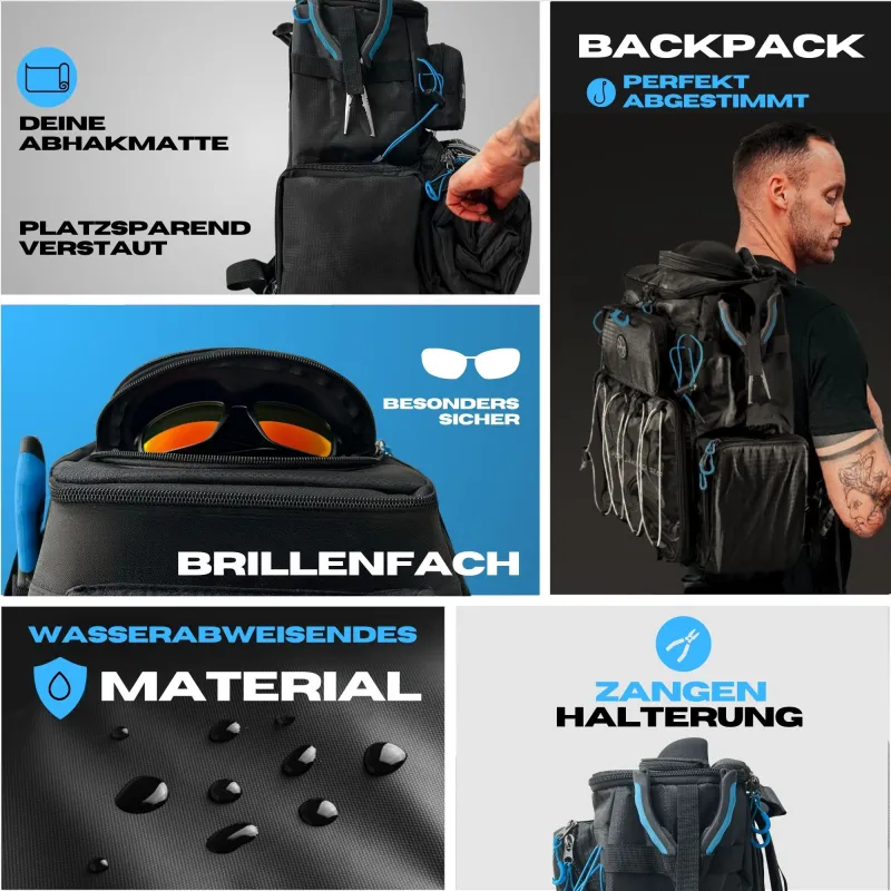 Pro Tackle STRIKE Bagpack Schwarz