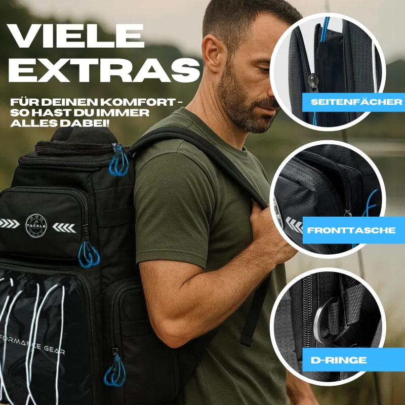 Pro Tackle STRIKE Bagpack Schwarz