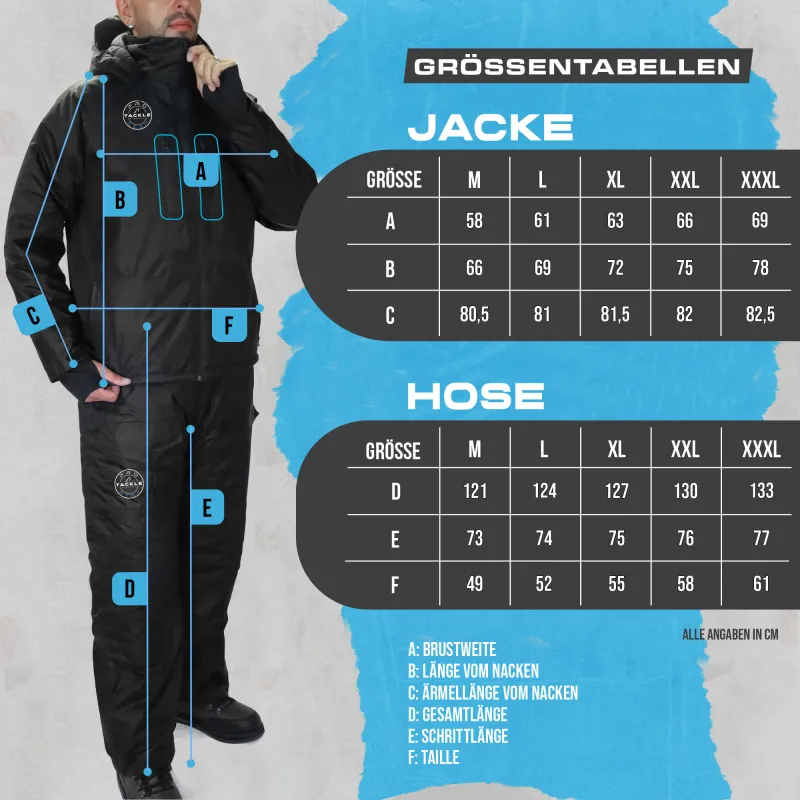 Pro Tackle Thermo Suit black - Gr.XXL