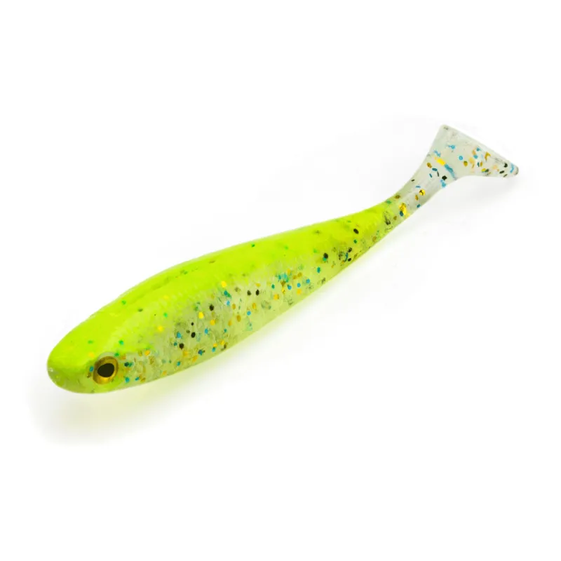 RD Rubber Duck Shad 6.5cm - Motoroil Pineapple Flake - 1.6g - 8 Stück