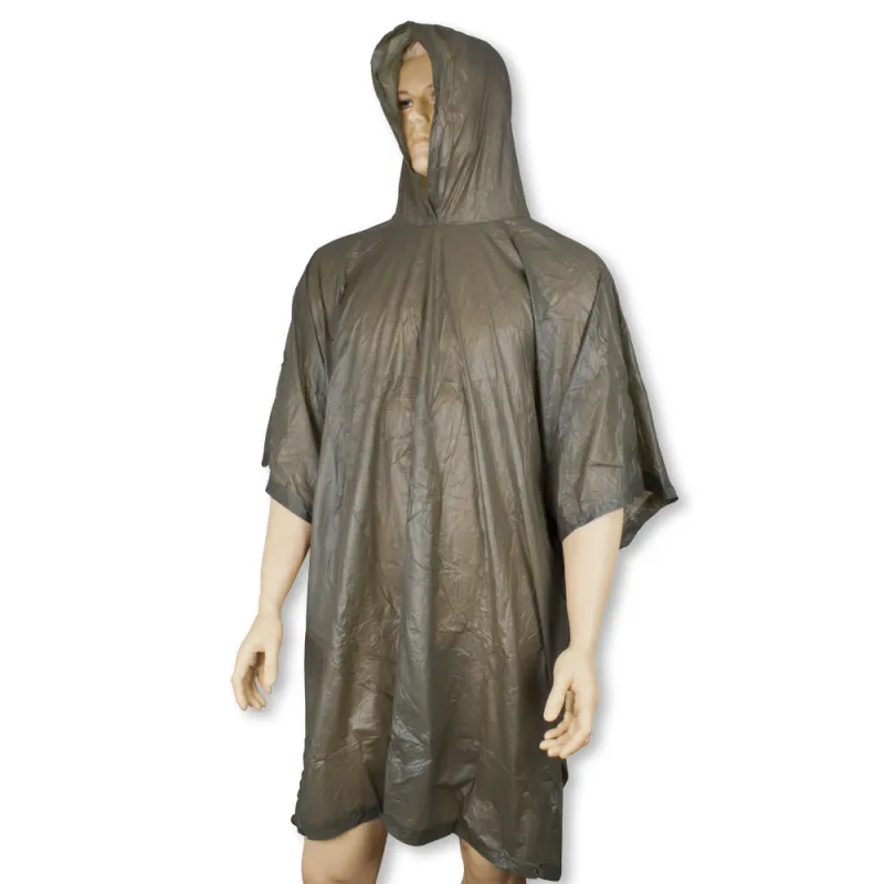 Regen Poncho olive - Gr.uni