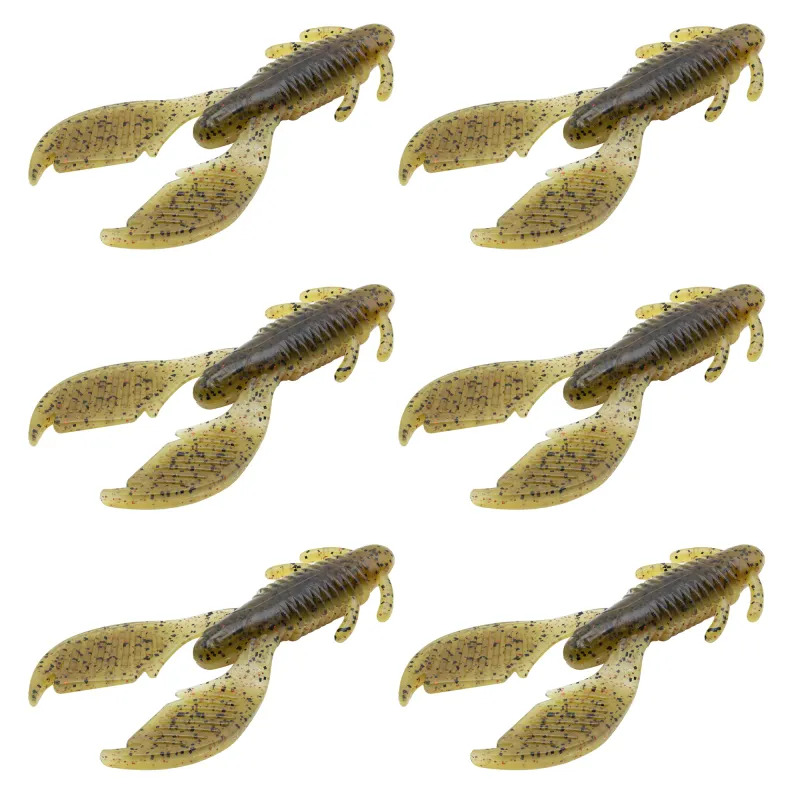 Reins AX Craw 3.5in - Smoke Mustard - 6 Stück