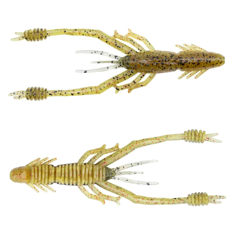 Reins Ring Shrimp 5" - Smoke Mustard - 5 Stück