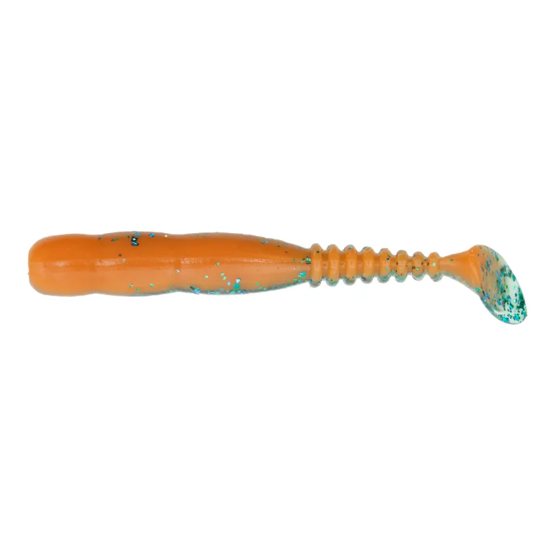 Reins Rockvibe Shad 4" - Strike Orange - 9 Stück