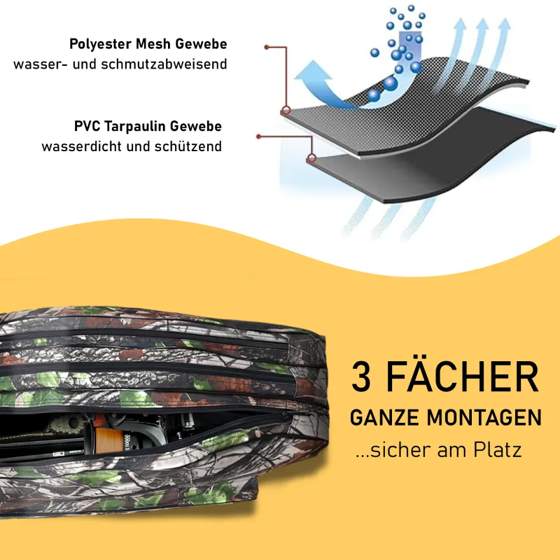 Roy Fishers Camou 3-fach Futteral 145cm
