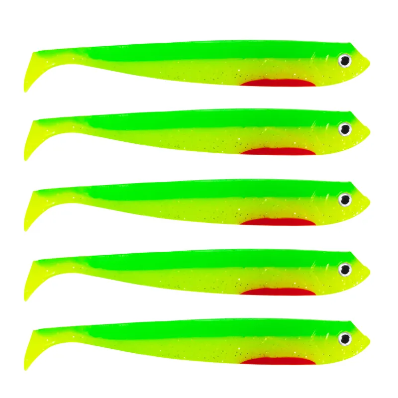 Roy Fishers Der Zander Gummifisch 12cm - UV Firetiger - 10g - 5 Stück