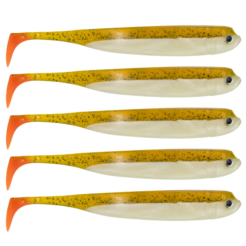 Roy Fishers Der Zander Gummifisch 12cm - UV Hot Kaulbarsch - 10g - 5 Stück