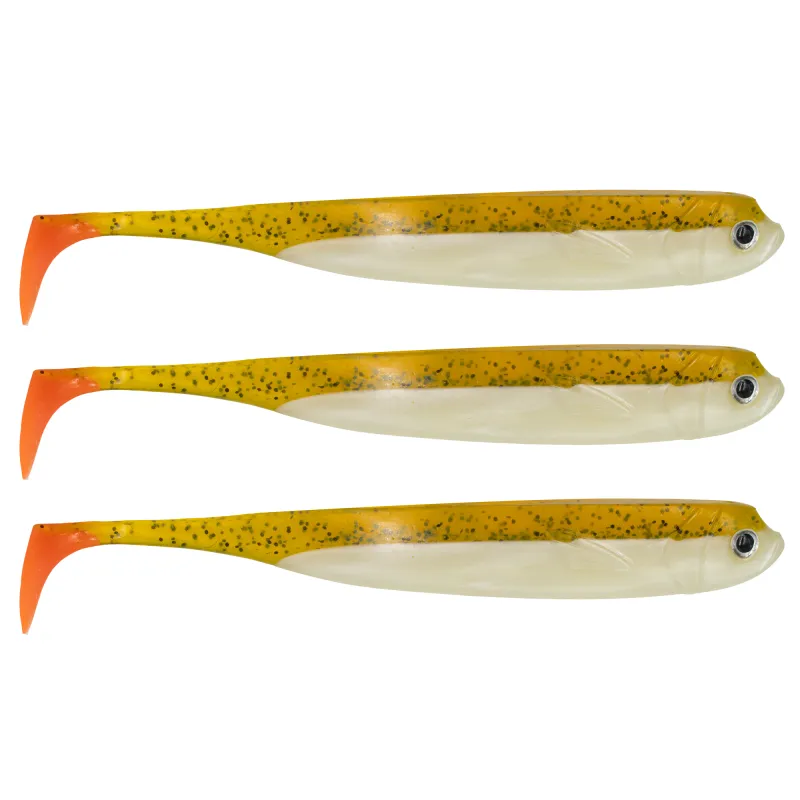 Roy Fishers Der Zander Gummifisch 20cm - UV Hot Kaulbarsch - 33g - 3 Stück