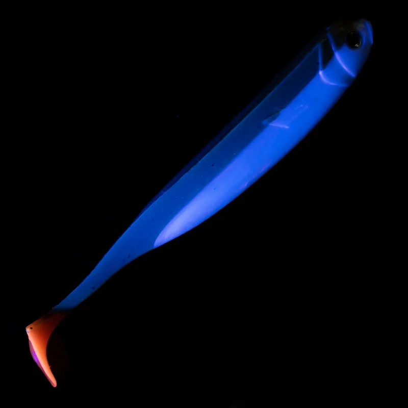 Roy Fishers Der Zander Gummifisch 20cm - UV Hot Kaulbarsch - 33g - 3 Stück