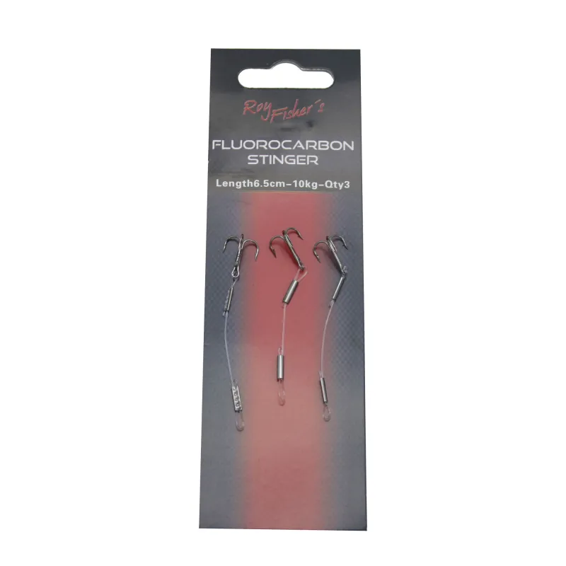 Roy Fishers Fluorocarbon Stinger 6,5cm - clear Fluorocarbon - Gr.10 - TK10g - 3Stück