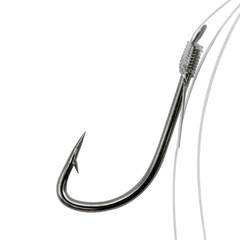 Roy Fishers Gebundene Vorfachhaken Rotauge Gr. 12 - 70cm - 0,14mm - 10Stück