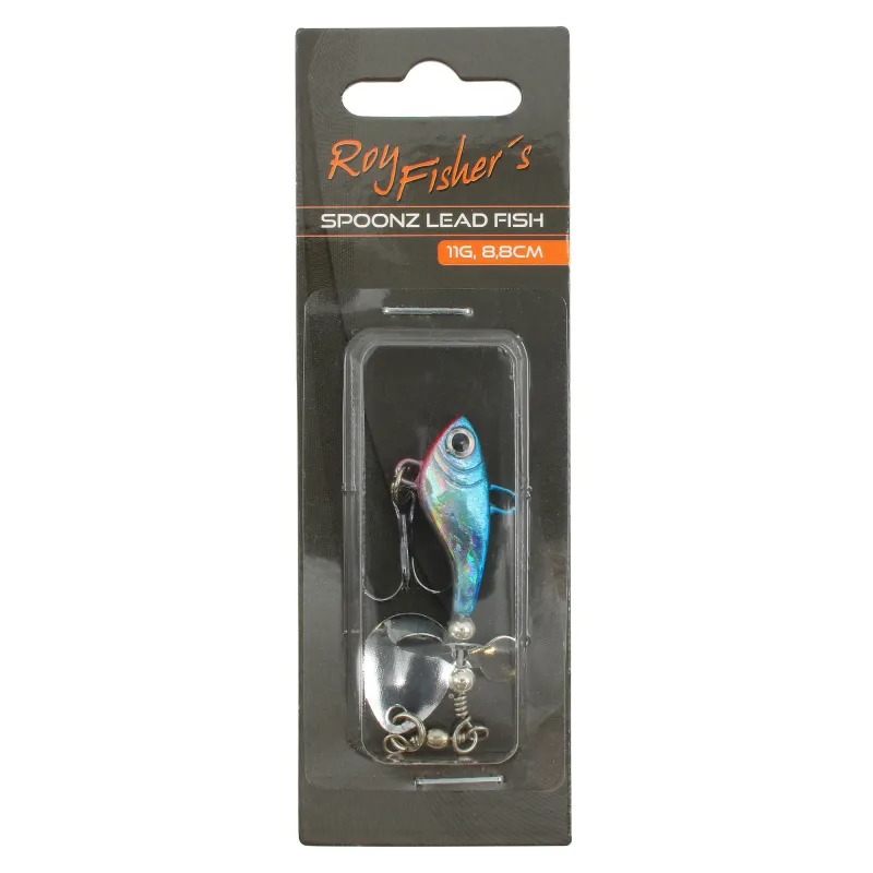 Roy Fishers Spoonz Lead Fish 8,8cm - 11g - blue - 1 Stück