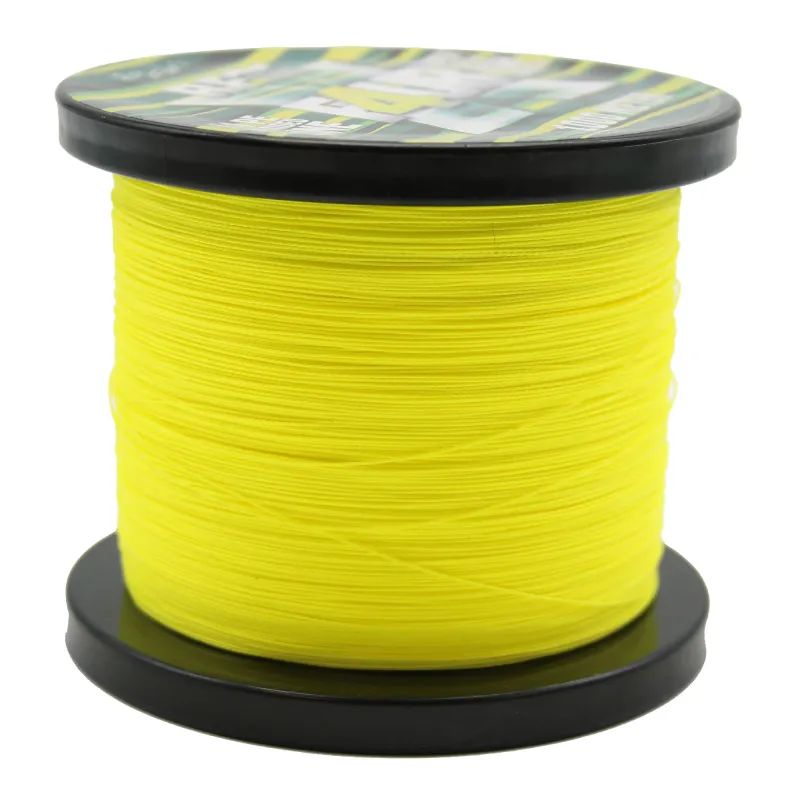 Roy Fishers X4 Braid geflochtene Schnur 1000m - 0,15mm - gelb - 9,45kg