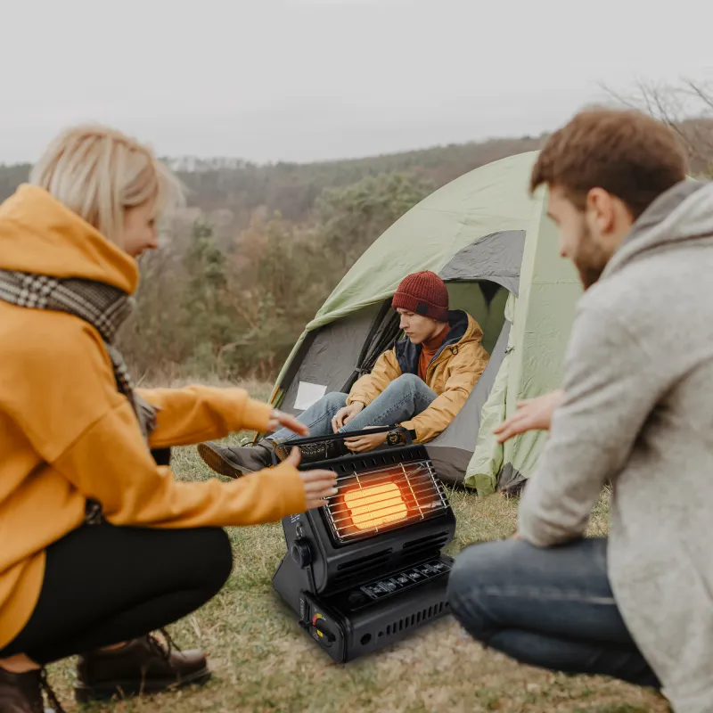 Rsonic Butangas Camping Heizung 1300Watt Bundle inkl.16 Garkartuschen