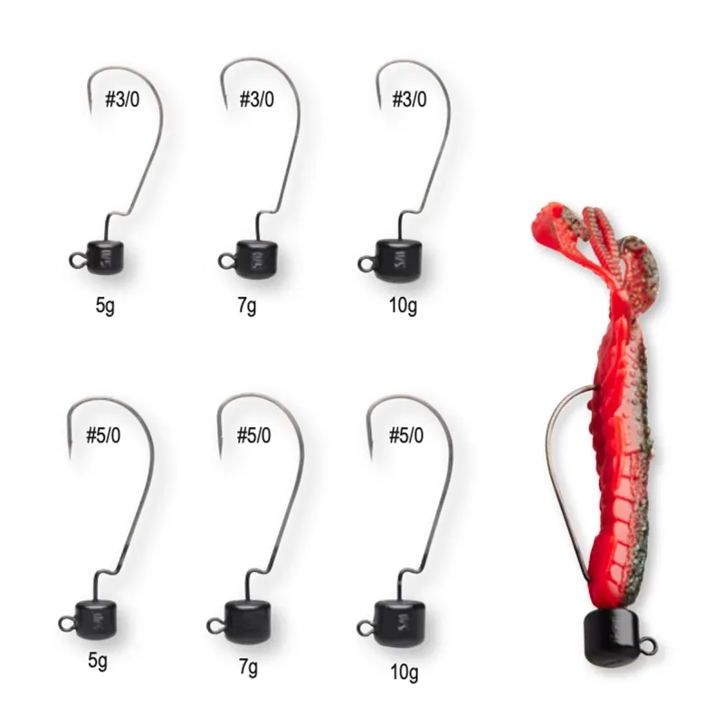 Savage Gear Ned EWG Jighead matt black - #5/0 - 5g