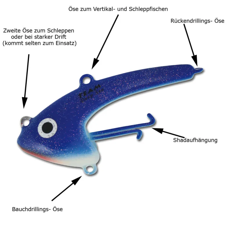 Seawaver Lures Giant Jighead blau/ fluo 400g blau/fluo - 400g - 1Stück
