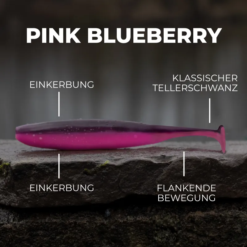 Senshu Breazy Shiner 5 Stück 10cm - 5,37g - 5Stück - Pink Blueberry