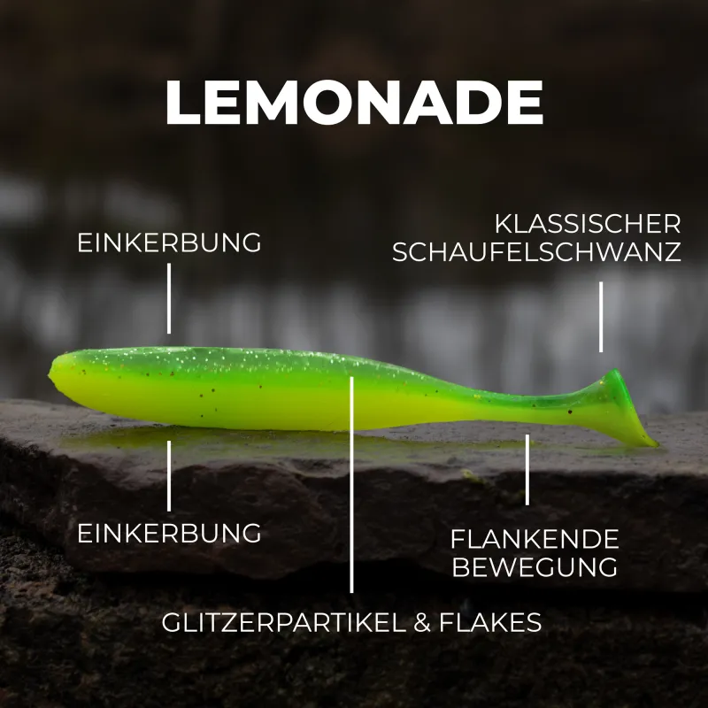 Senshu Breazy Shiner 5 Stück 12cm - 8,77g - 5Stück - Lemonade