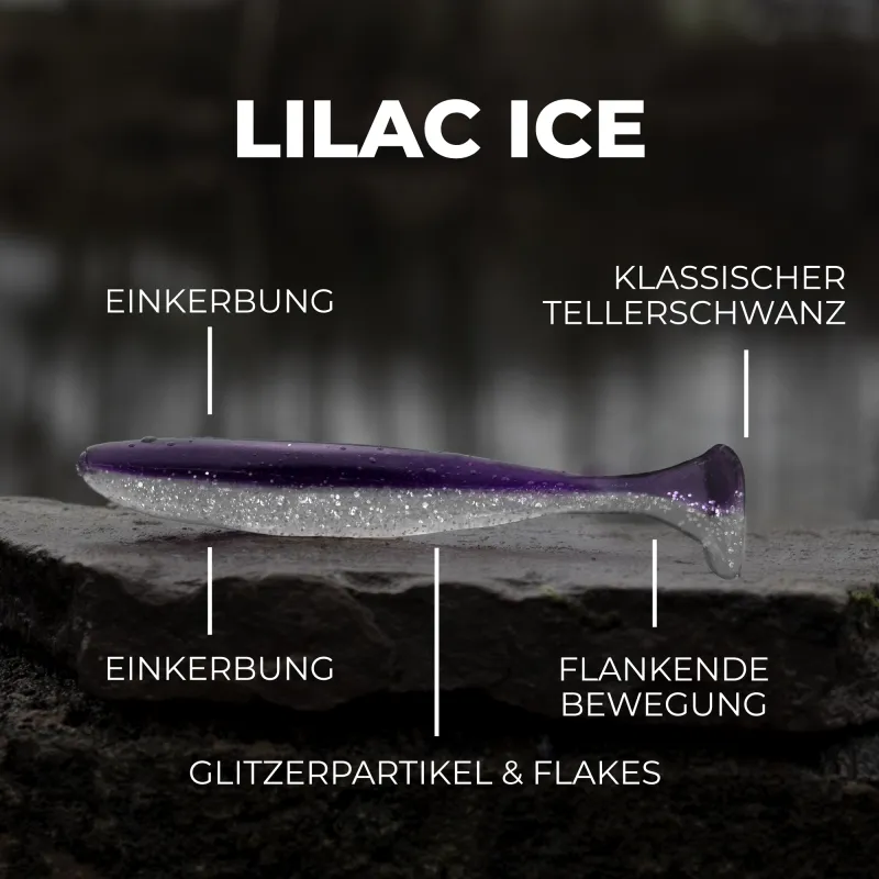 Senshu Breazy Shiner 5 Stück 12cm - 8,77g - 5Stück - Lilac Ice