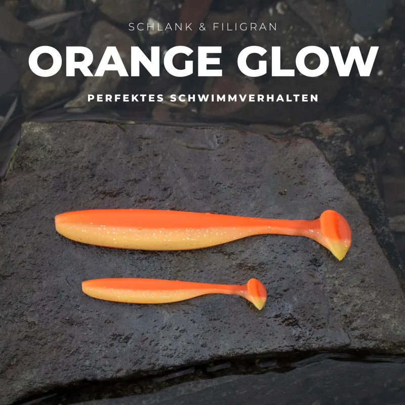 Senshu Breazy Shiner 5 Stück 12cm - 8,77g - 5Stück - Orange Glow