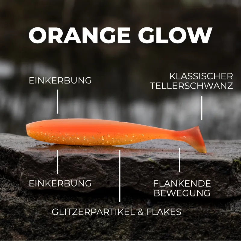 Senshu Breazy Shiner 5 Stück 7,5cm - 2,25g - 5Stück - Orange Glow