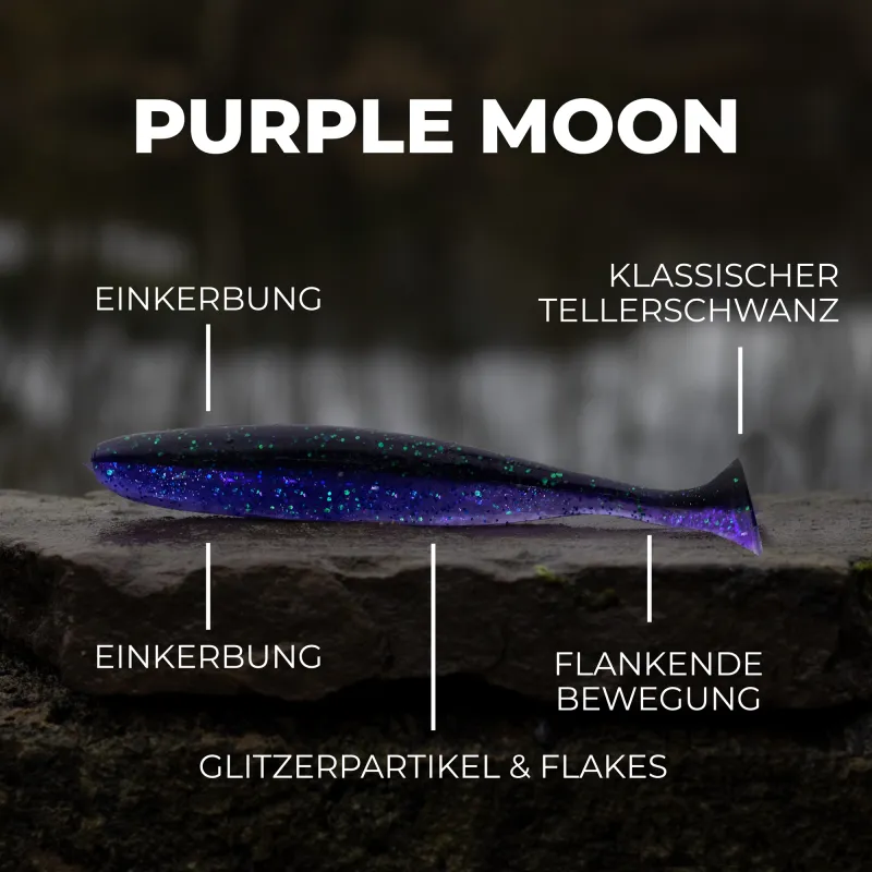 Senshu Breazy Shiner 5 Stück 7,5cm - 2,25g - 5Stück - Purple Moon