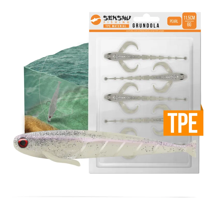 Senshu Grundola Darkwater Set gemischt - 11,5cm - 6 g- 4 x 5 Stück
