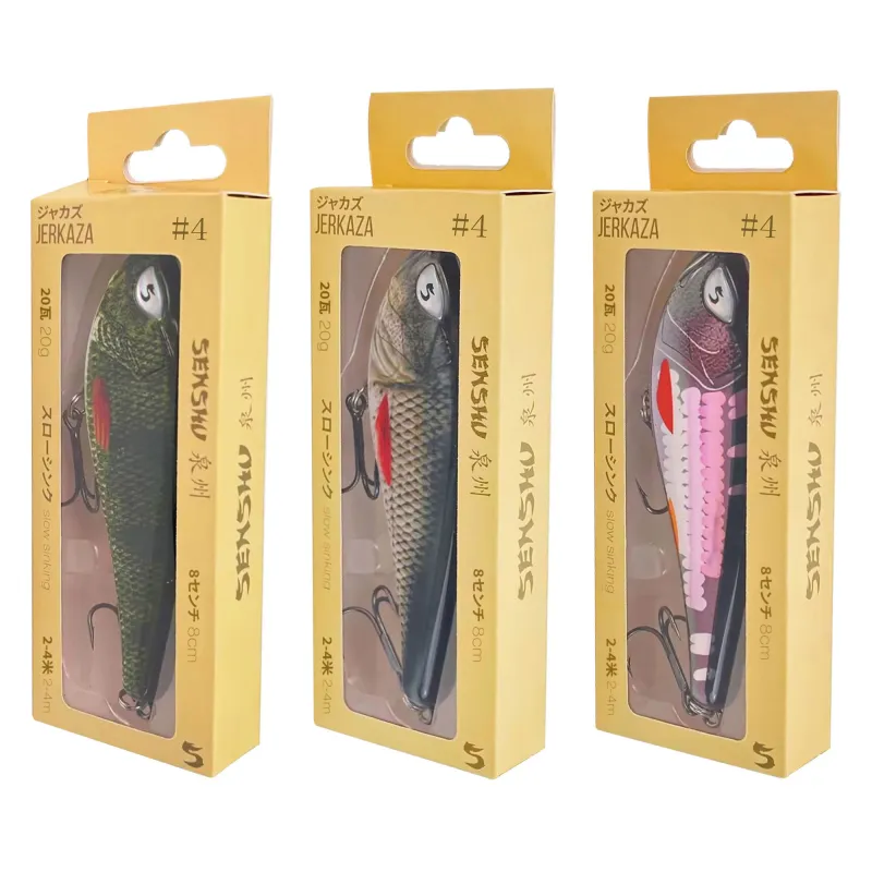 Senshu Jerkaza 3er Set 8cm - Perch/Roach/Purple Scale - 20g