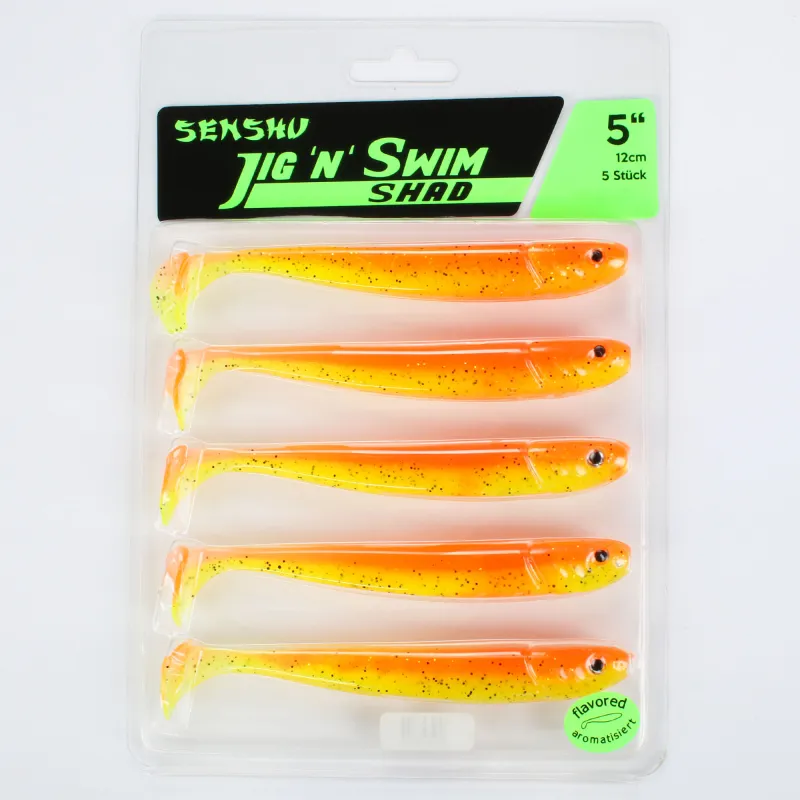 Senshu Jig ´n´ Swim Shad 12cm - UV Fruitgame - 10g - 5 Stück