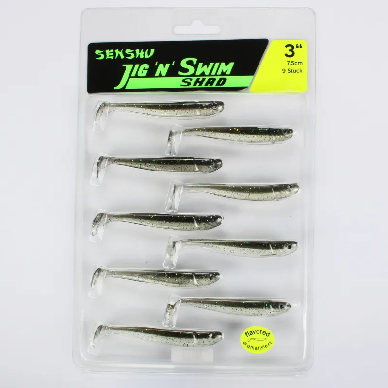 Senshu Jig ´n´ Swim Shad 7.5cm - Twinkle Minnow - 2g - 9 Stück
