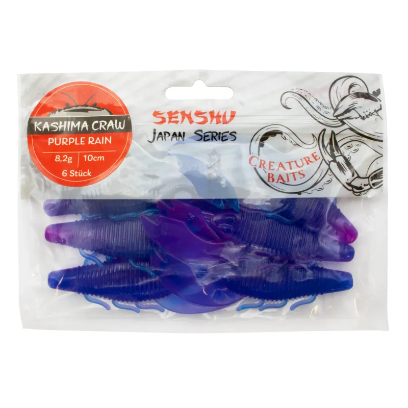 Senshu Kashima Craw 10cm - Purple Rain - 8.2g - 6 Stück