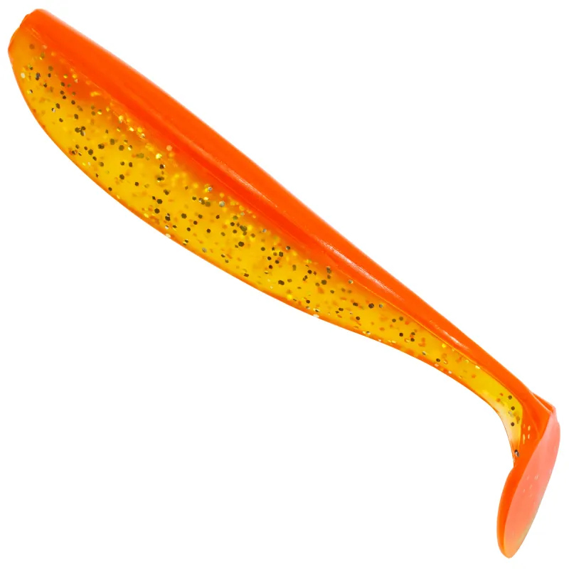 Senshu Killer Shad 4 Stück - 15cm - Red-Yellow-Glitter