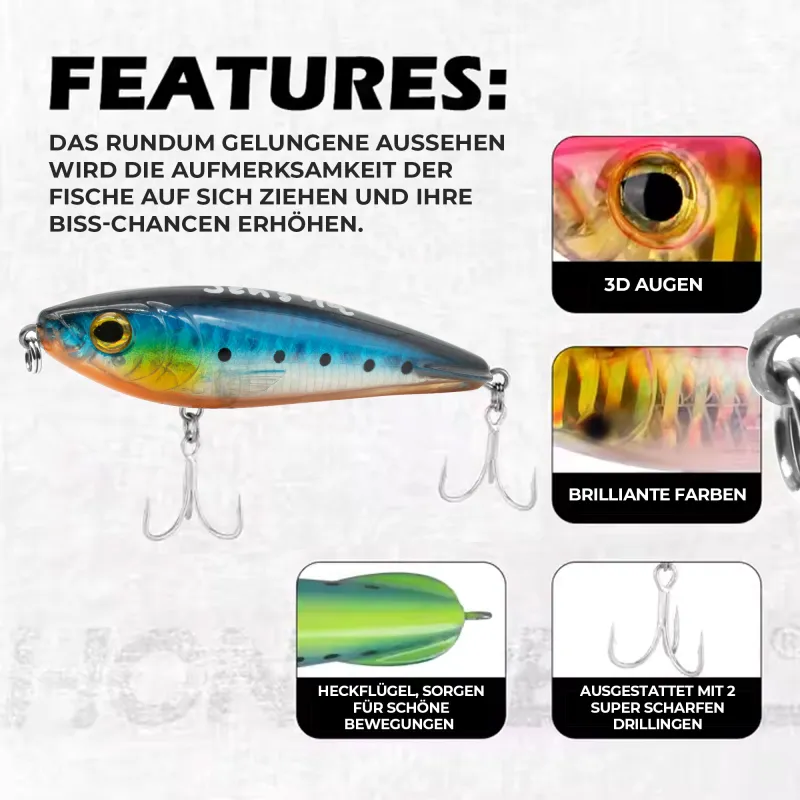 Senshu Longcast Jerk 9,5cm - yellow-pearl - 23g - 1Stück