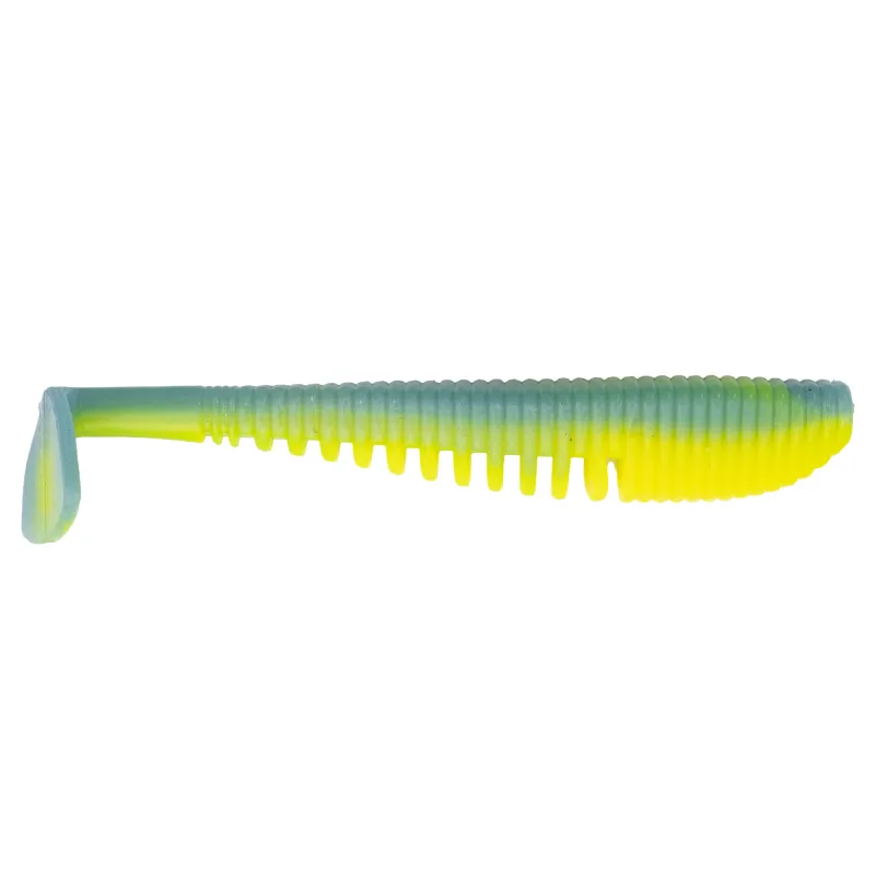Senshu MG Shad 10cm - Citrus/Blue - 8g - 5 Stück
